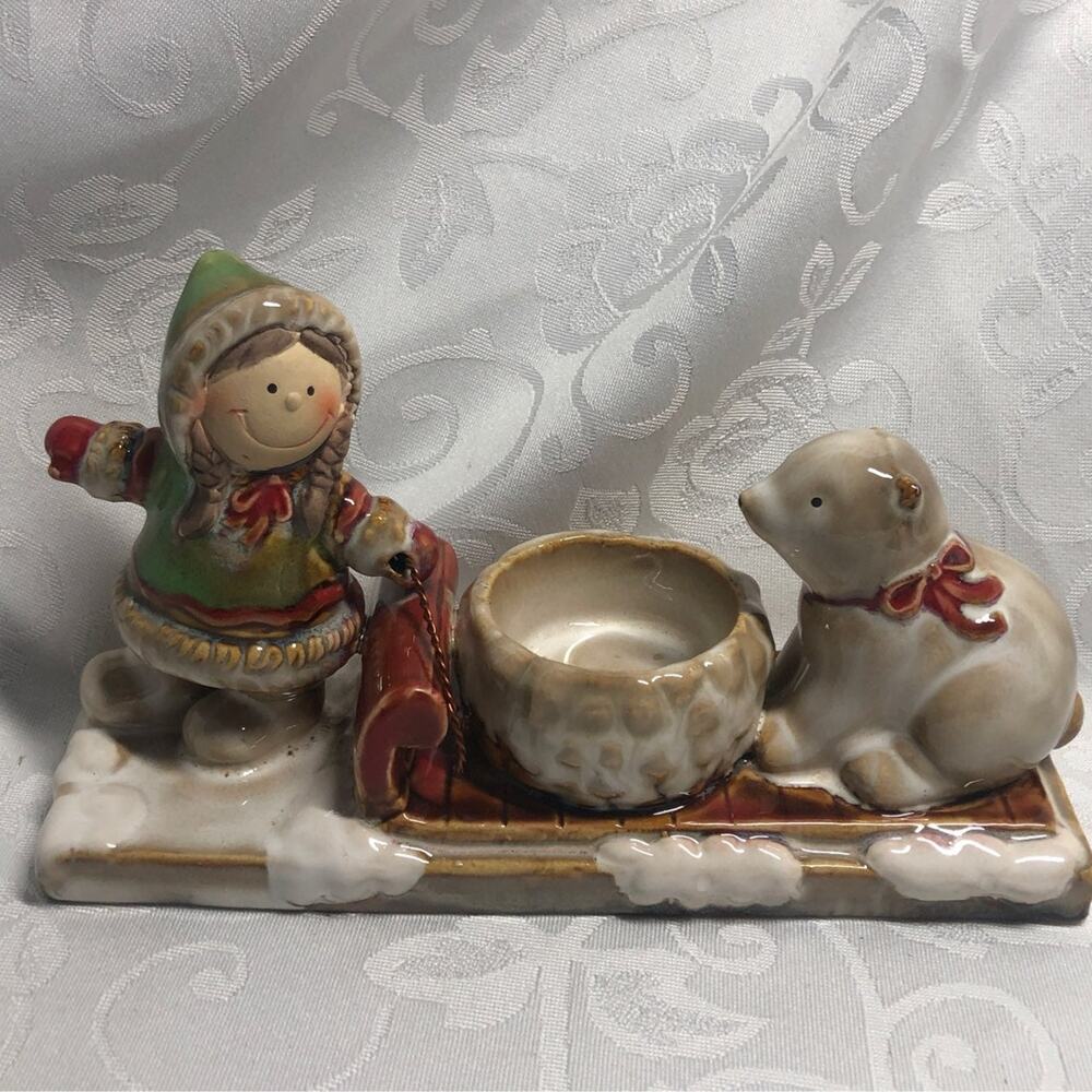 Yankee Candle tea Light Eskomo and Bear